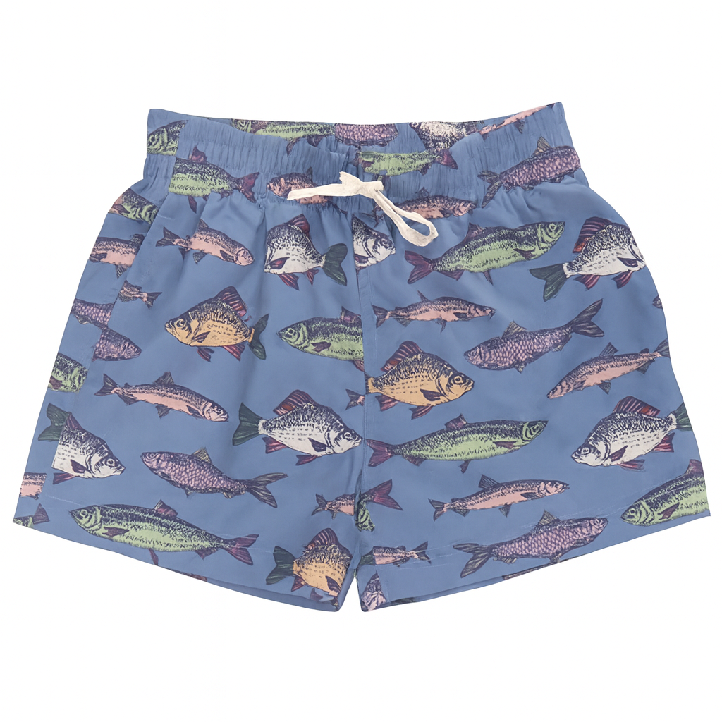 Baby Boys Swim Trunk -Bluestone Multi Fishes