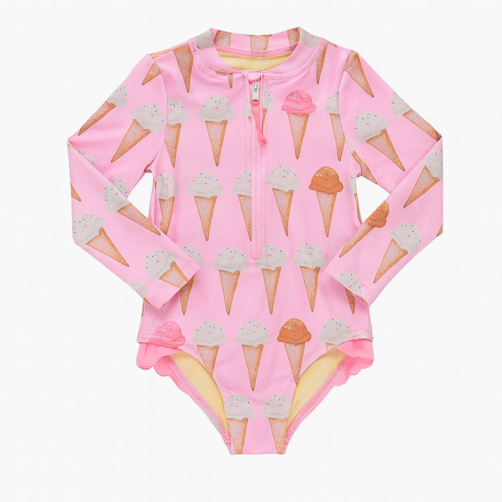 Girls Arden L/S Suit -Neapolitan Ice Cream Cones