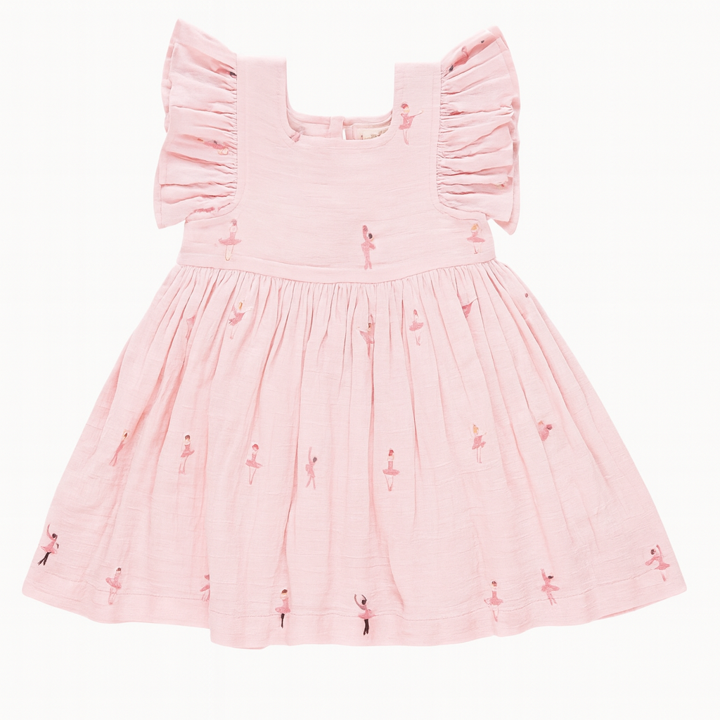 Girls Elsie Dress -Ballerina Embroidery