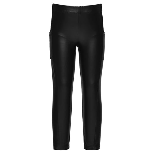 Black Faux Leather Leggings