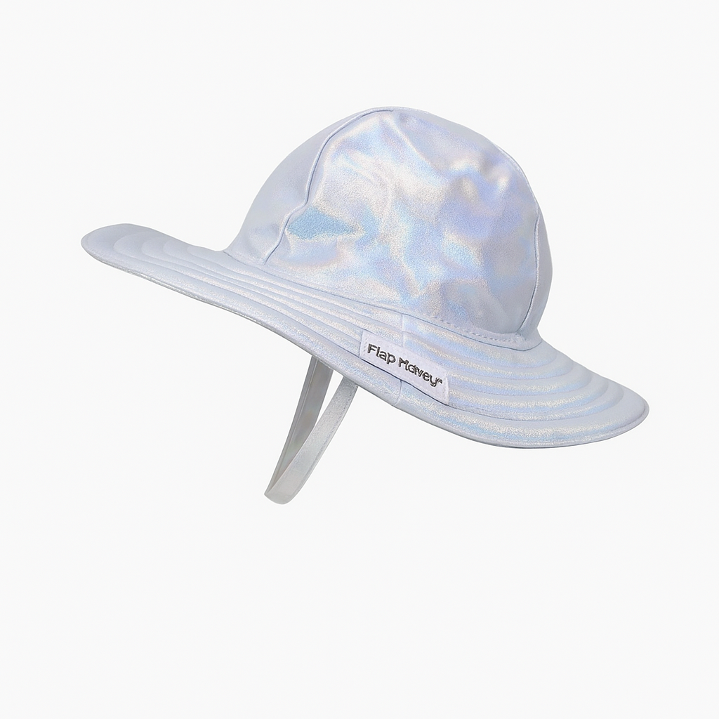 Shimmering Silver  Summer Splash  Hat