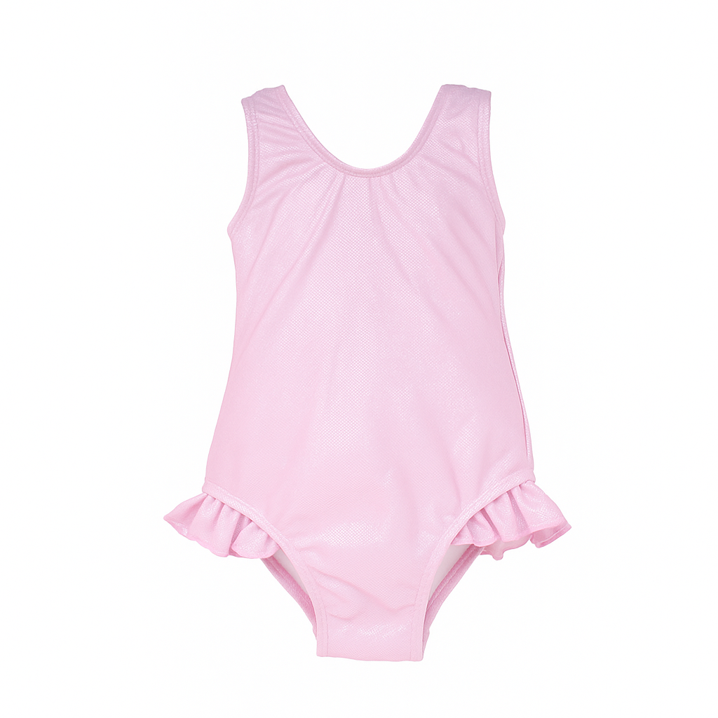 Pink Sparkle Delany Ruffle Swimsuit