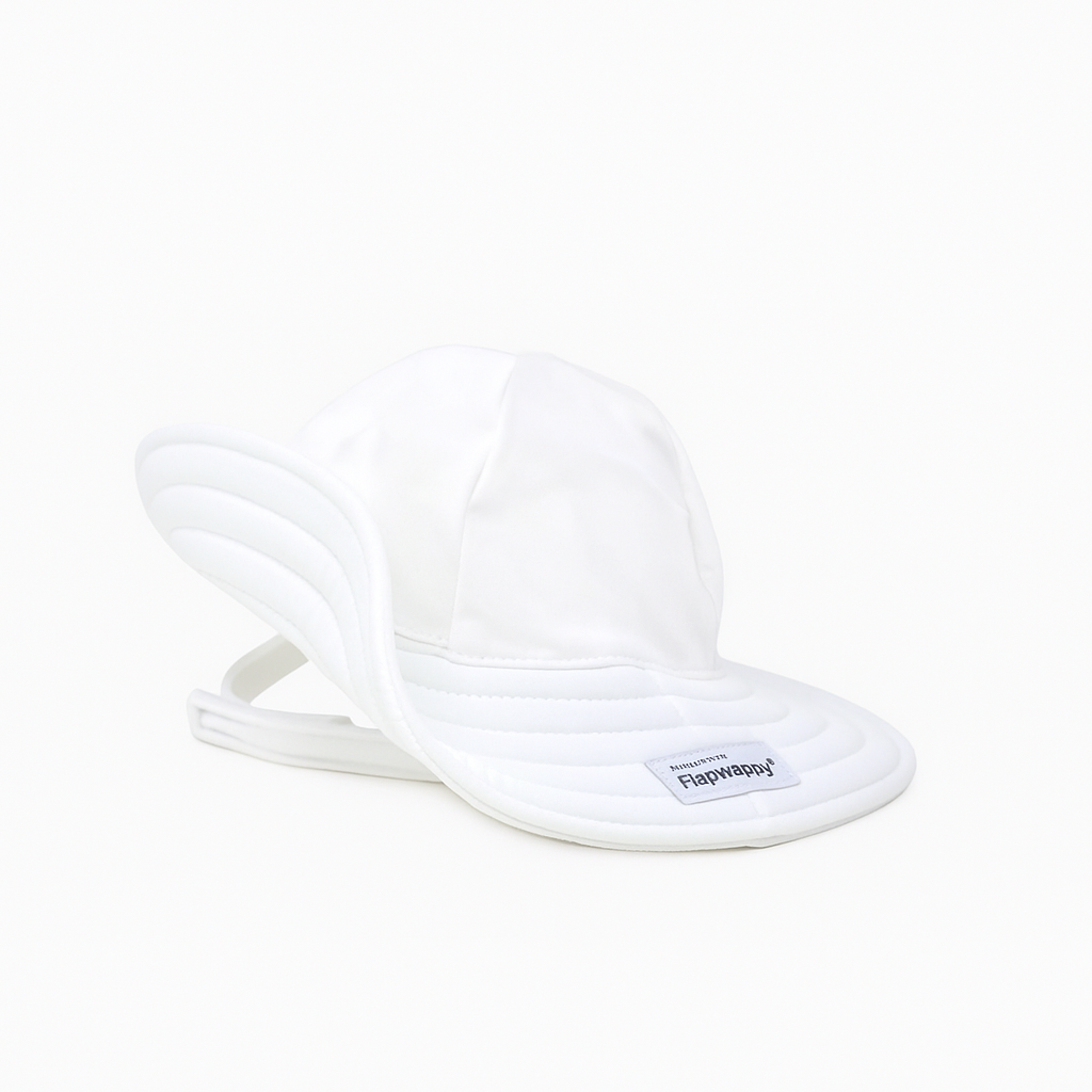 White UPF 50 Summer Splash Swim Hat