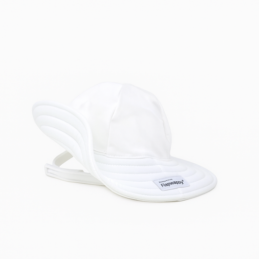 White UPF 50 Summer Splash Swim Hat