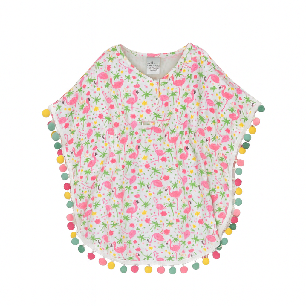 Flamingo Party Kaia Beach Swim Cover-Up