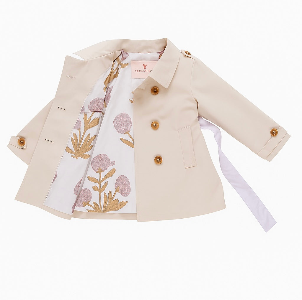 Girls Trudy Trench Coat, Beige