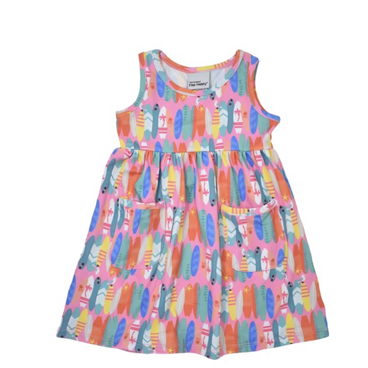 Pink Beach Boards Danhlia Tee Dress