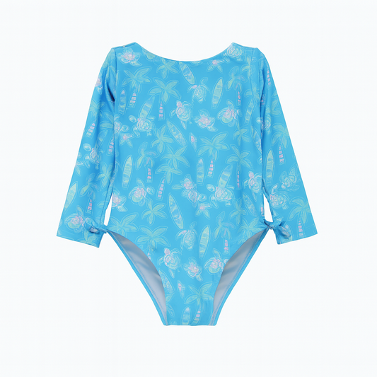 Coco Beach Turtles Charlie L/S  Swimsuit