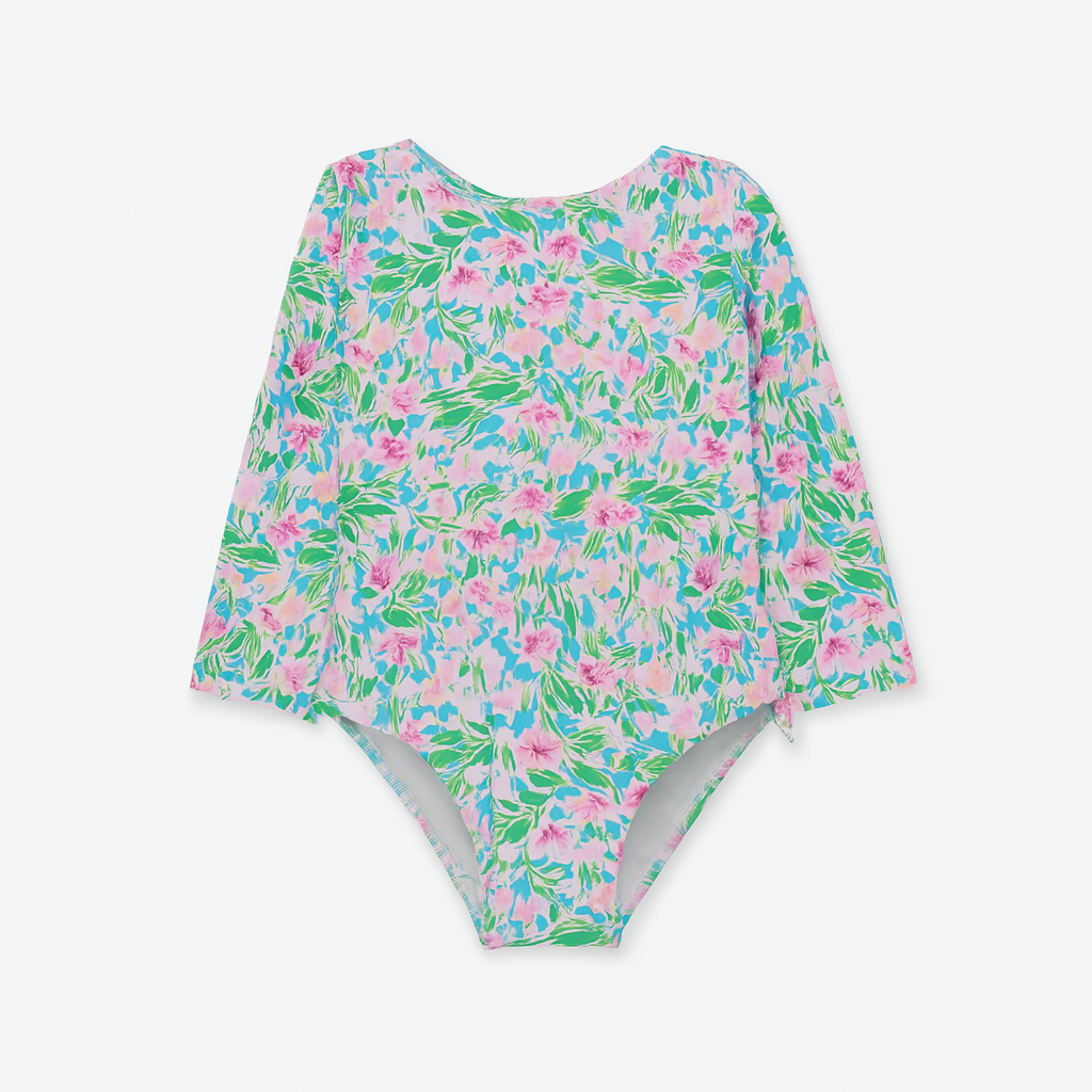 Lotus & Lillies Charlie L/S Rash Guard Swimsuit