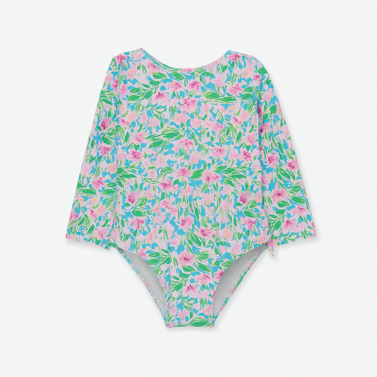 Lotus & Lillies Charlie L/S Rash Guard Swimsuit