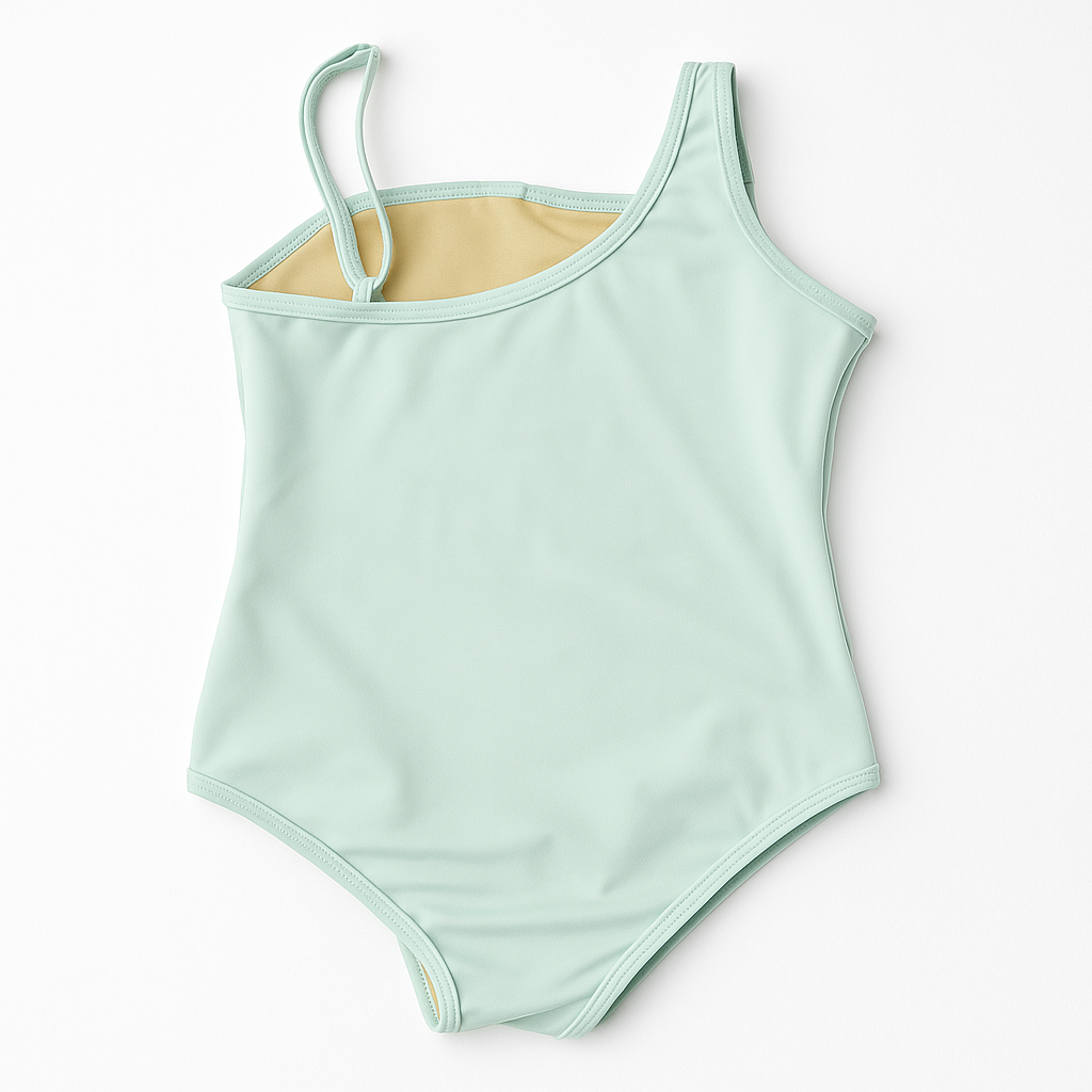 Mint Green Sequin 1 Shldr Swimsuit