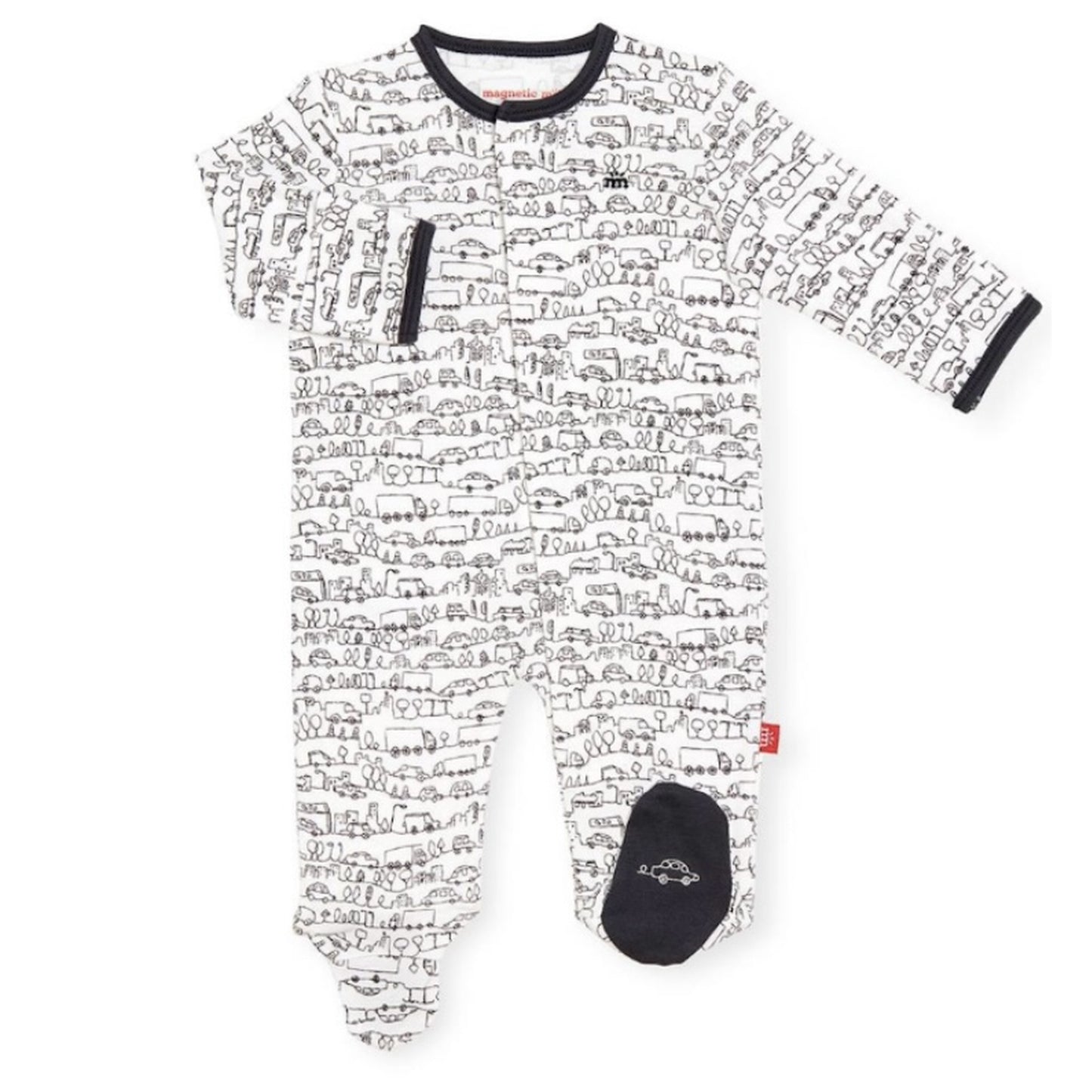 Going Places Organic  Cotton Footie