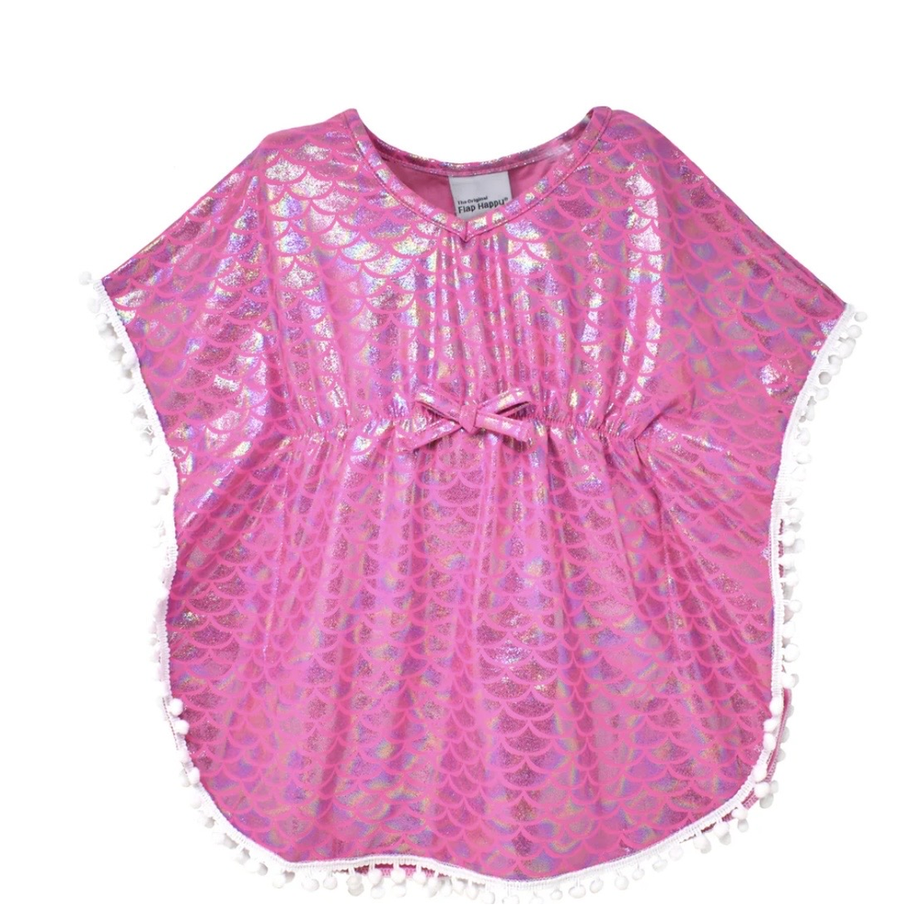 Shiny Pink Scales Kaia Beach Coverup