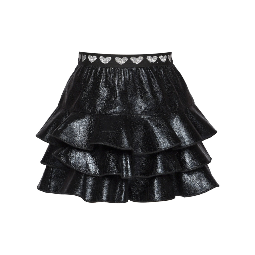 Faux Leather Bomber Jacket And Skirt Set