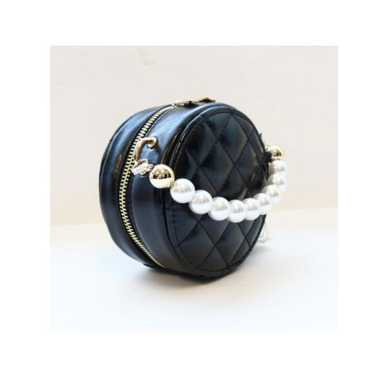 Black Round Pearl Bag