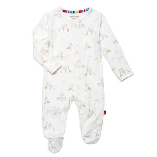White Safari Footie